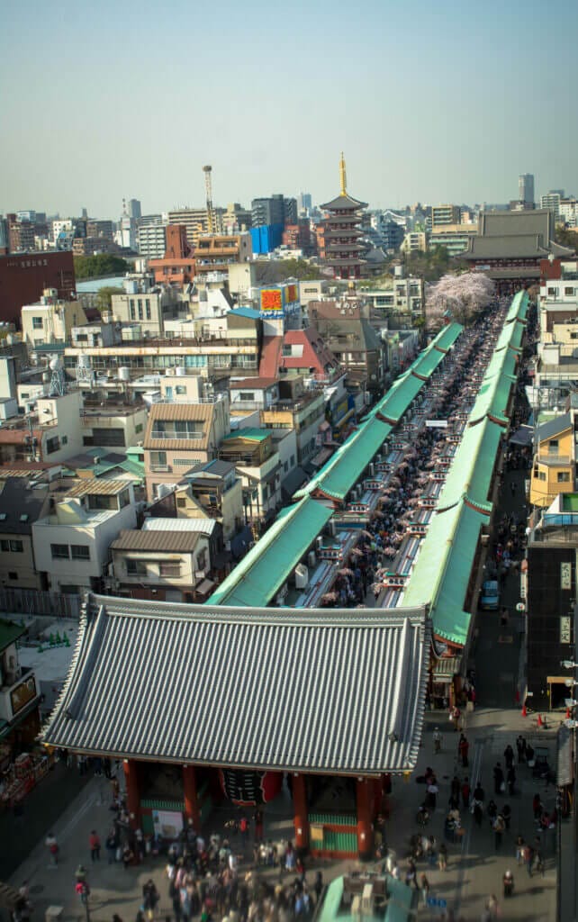 View from the Asakusa Tourist Information Centre over 