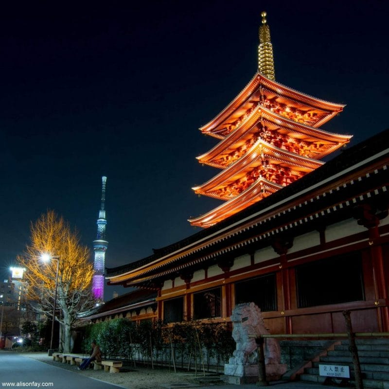 Sensoji Five-Storied Pagoda, one of the best things to do in Asakusa