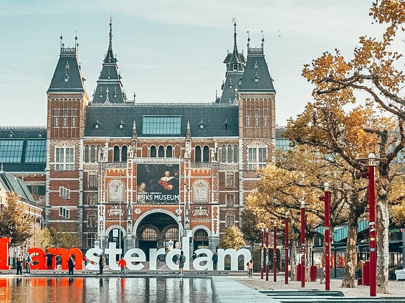 The iAmsterdam Sign outside the Rijksmuseum