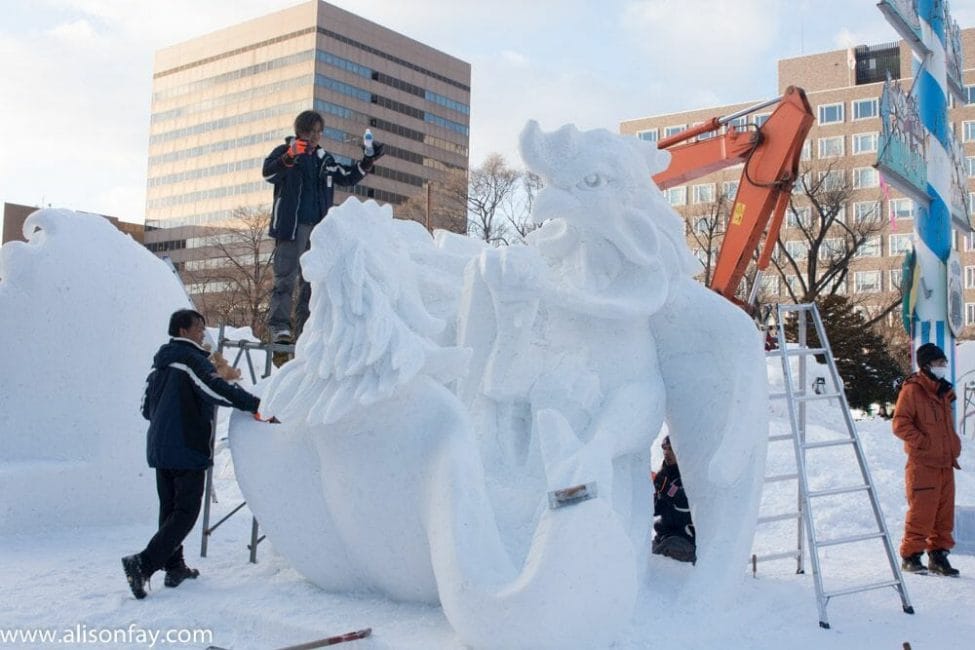 Thailand's entry into the Sapporo Snow Festival