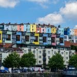 Photograph of Bristol's Colorful Houses, Bristol Travel Photography
