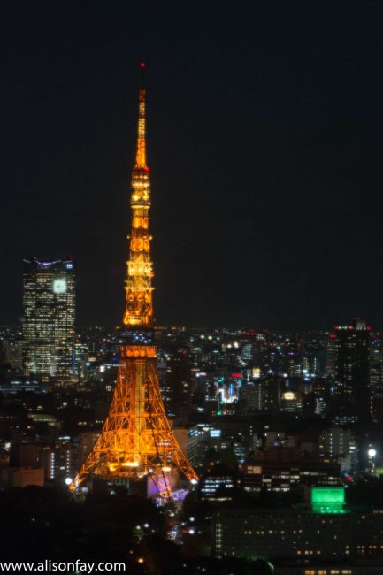 Tokyo Tower at night