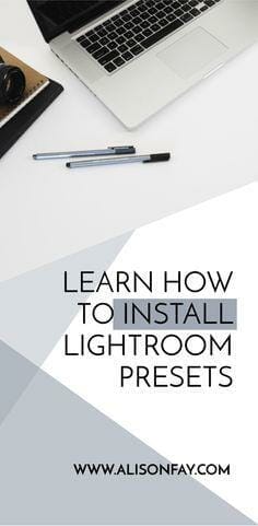 How to install lightroom presets - Alison Fay Travel & Nature Photography