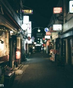 Street in Tokyo at night