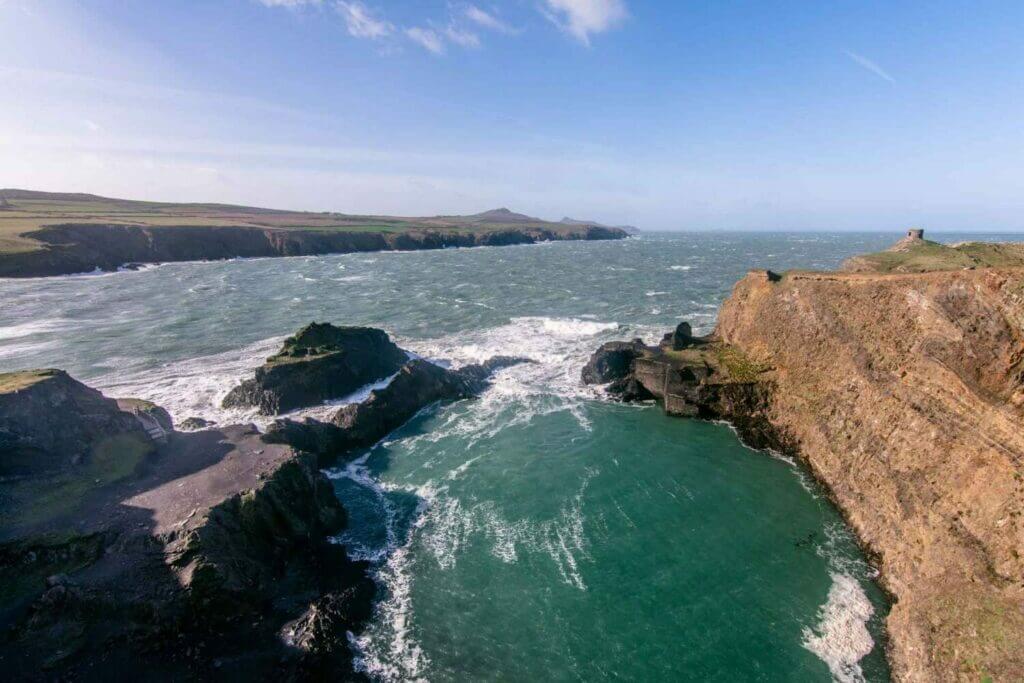 The blue lagoon in Pembrokeshire