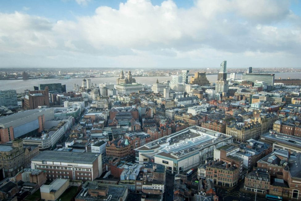 View over Liverpool from St John's Beacon