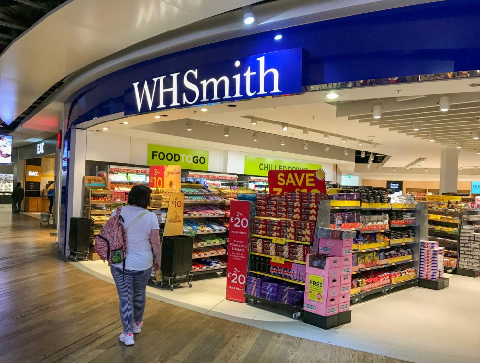 WHSmith store inside London Heathrow Airport