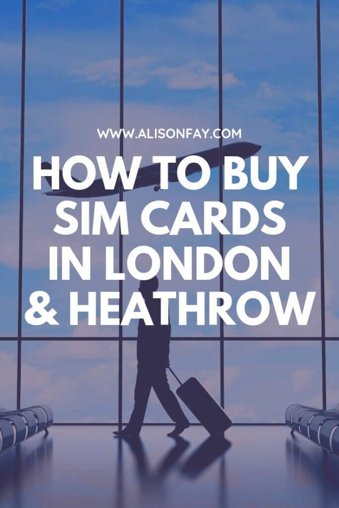 Pin image for How to buy sim cards in London & Heathrow airport