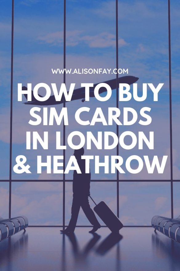 Buying a Prepaid UK Sim Card at London Heathrow Airport and in London