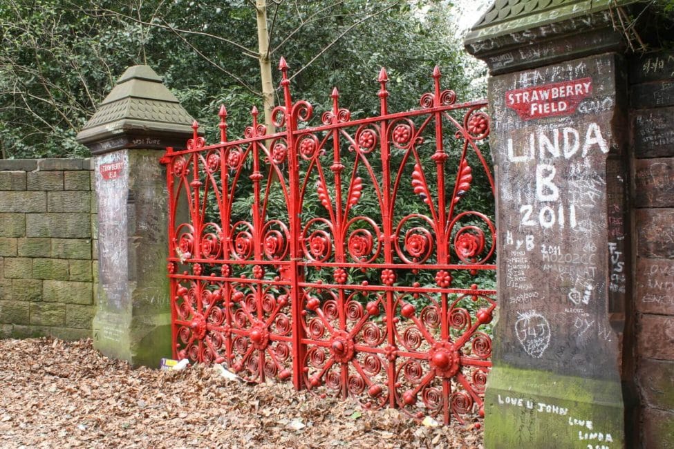 The originl gates at Strawberry Fields, Liverpool