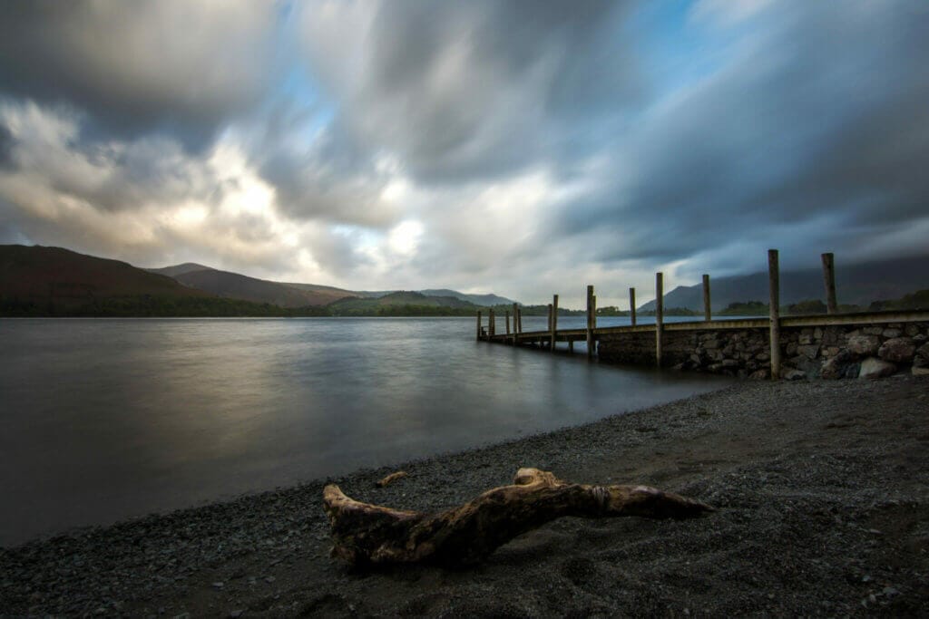 View of the dock at Ashness Gate Derwentwater Landing