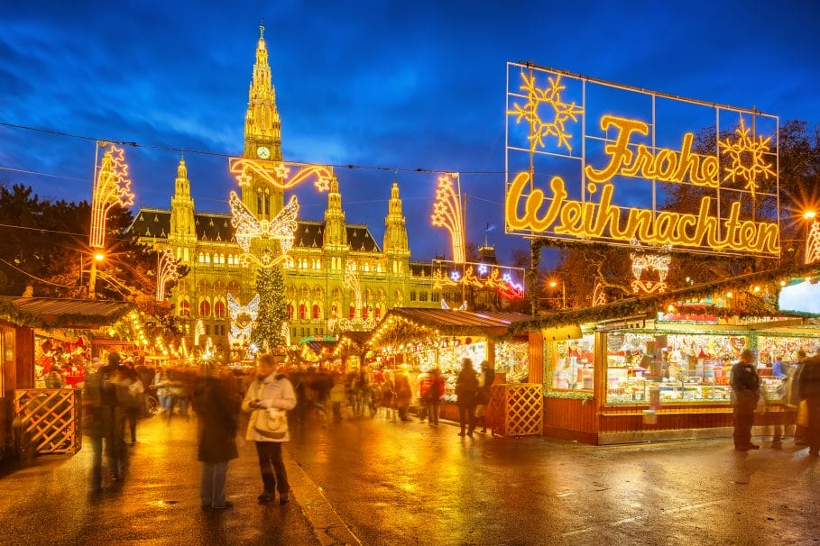 Christmas Market in Vienna, Austria