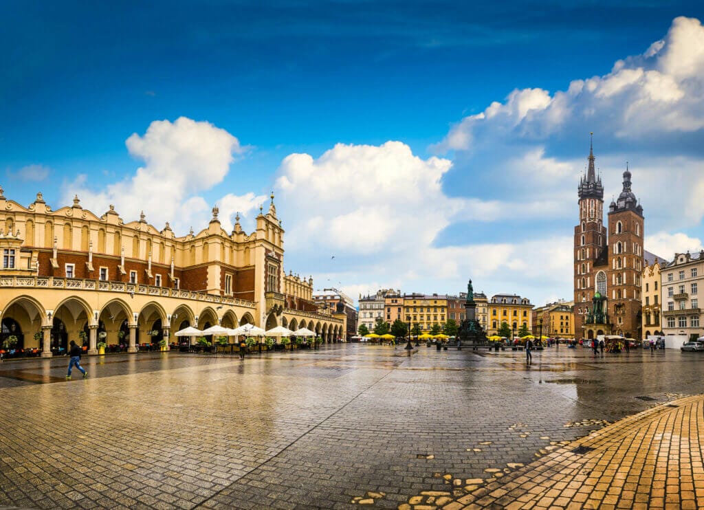 City centre of Krakow, Poland