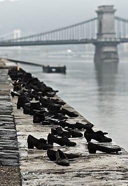 shoes on the Danube bank