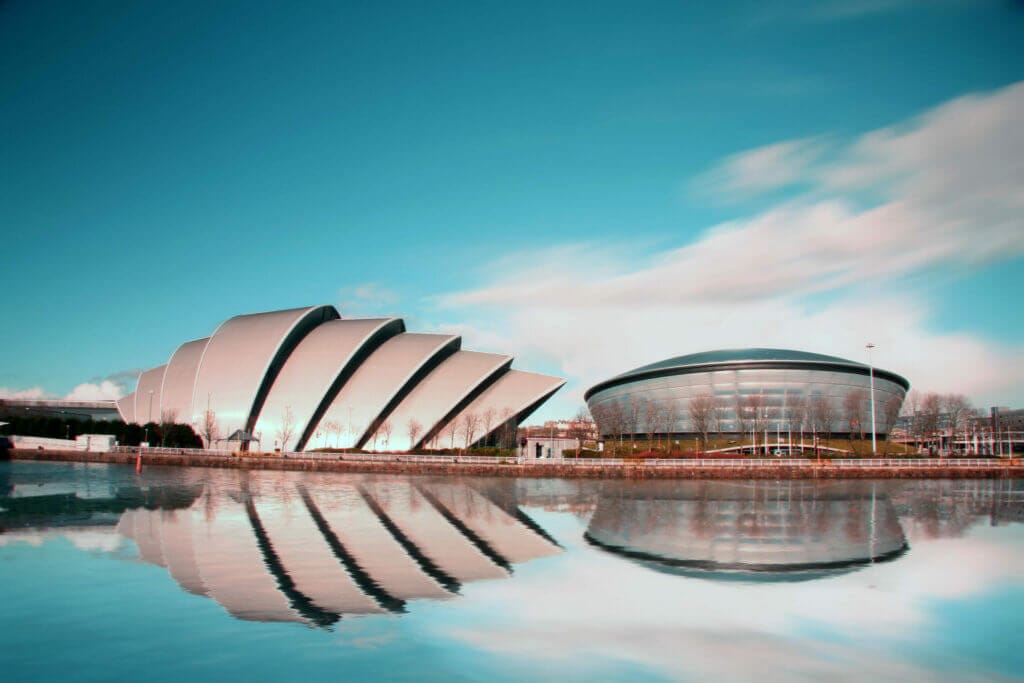 Glasgow city skyline