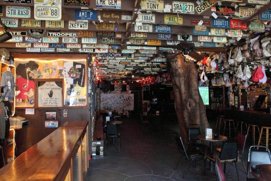 Inside of Captain Tony's Saloon