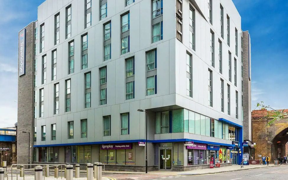 Photo of Travelodge London Central Southwalk hotel from the outside.