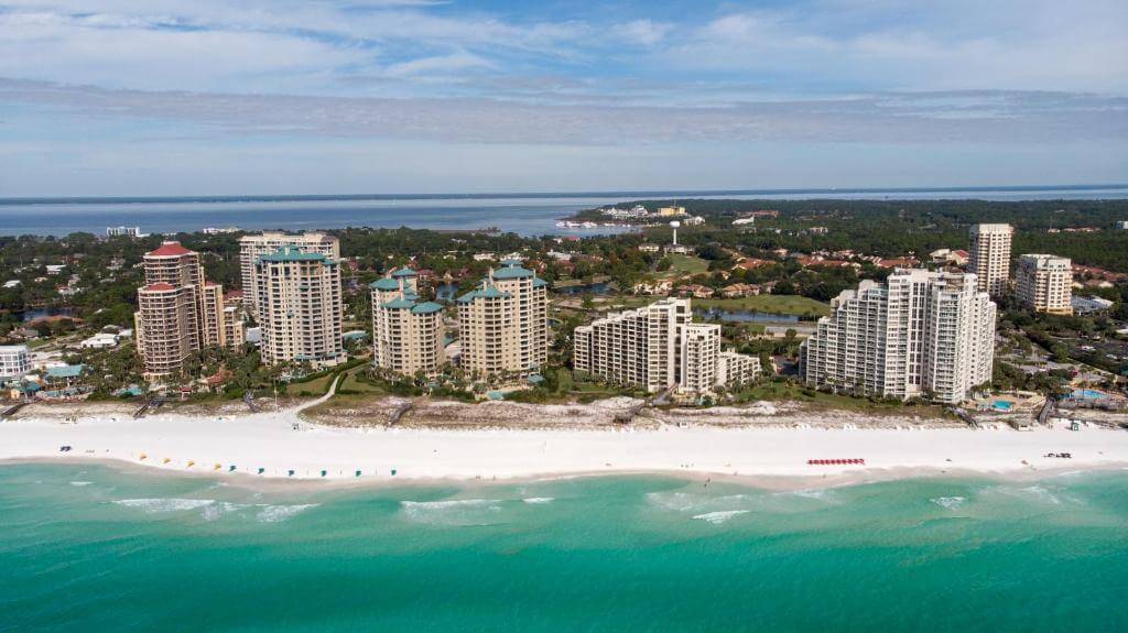 Beachside accomodation at the Sandestin Golf & Beach resort