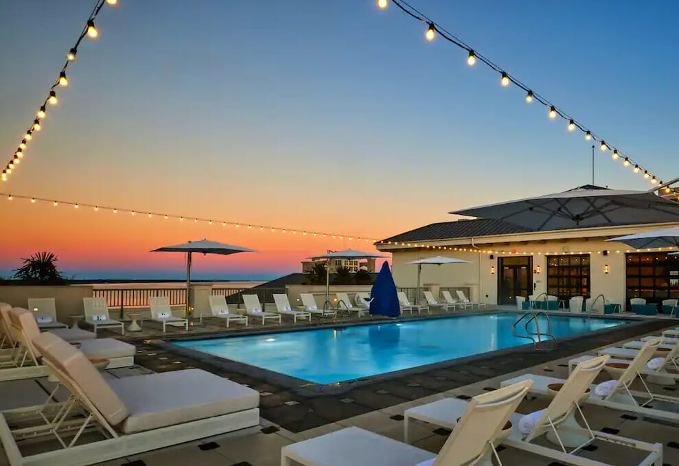 Rooftop pool at Hotel Effie Sandestin