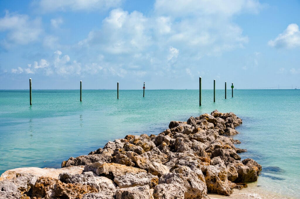 View of the sea at Tampa Bay