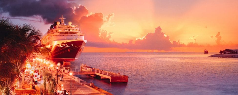 Sunset at Mallory Square, Key West.