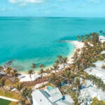 Beach in Key West, Florida from above