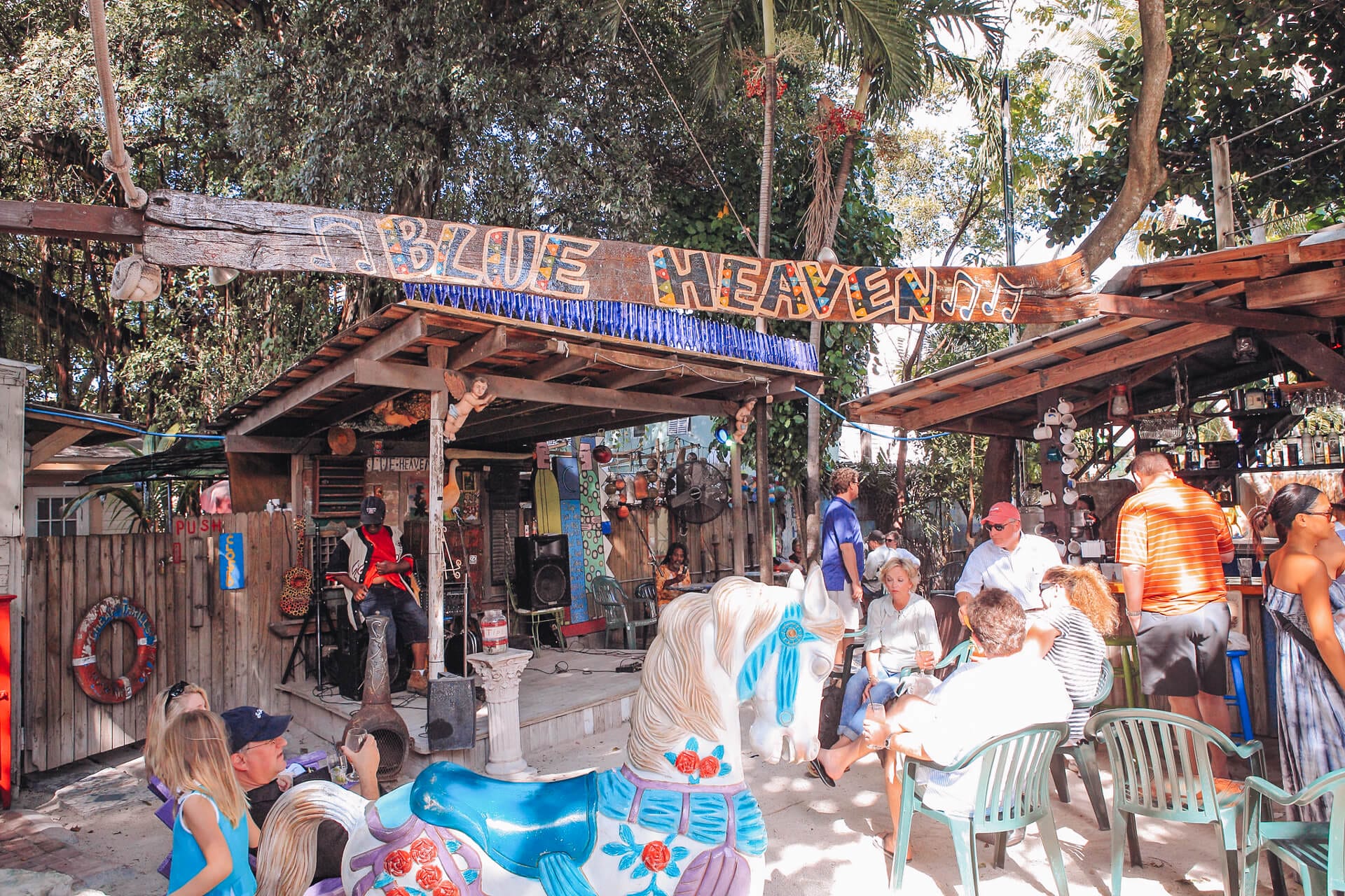 Stage at the Blue Heaven Restaurant