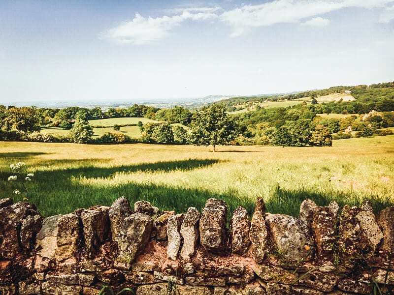 View over The Cotswolds Countryside