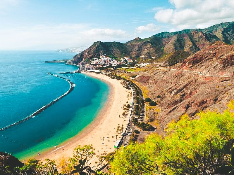 Landscape View of Las Teresitas Beach