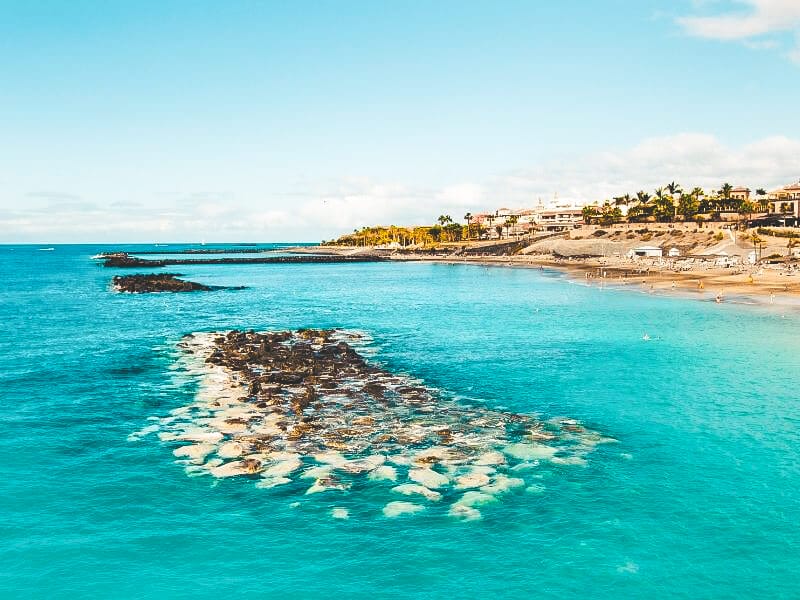 View of Playa de Duque in Costa Adeje