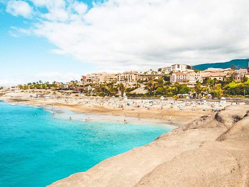 View of Playa de Duque in Costa Adeje