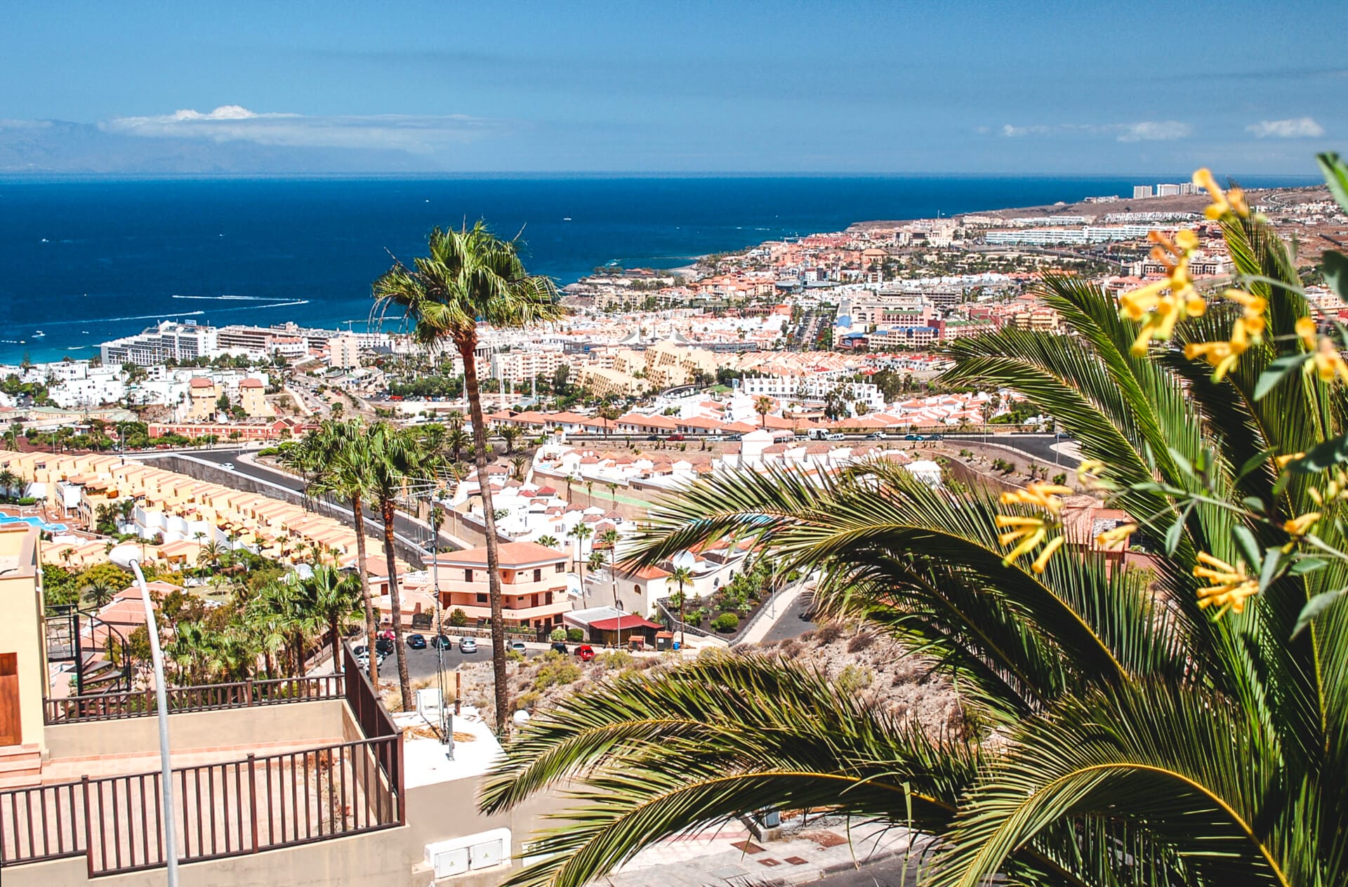 View over playa de las americas