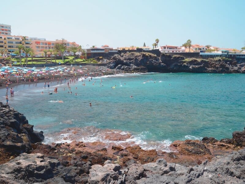 View of the beach at Playa de la arena