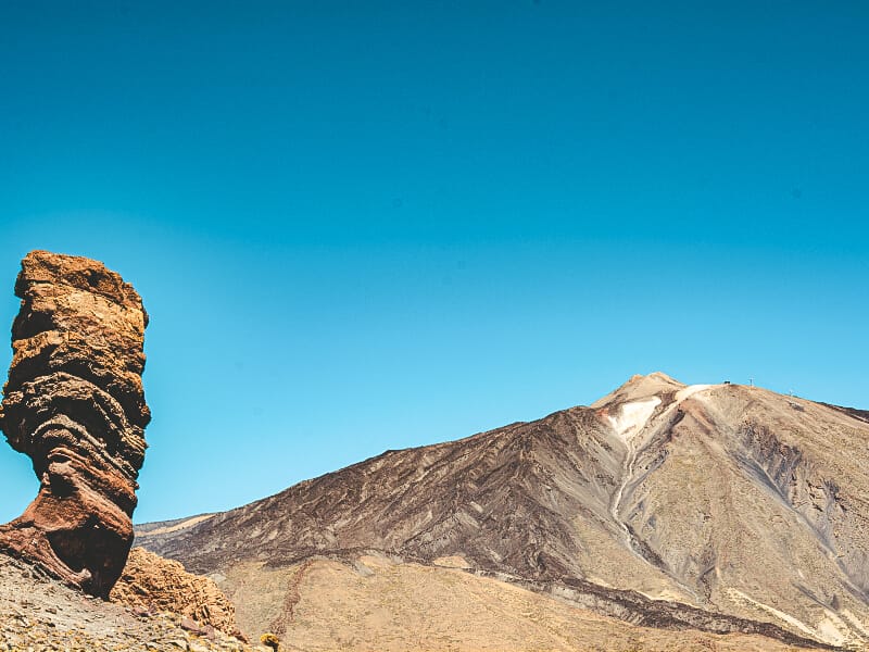 Roque Cinchado, one of the rock formations found in Teide National Park