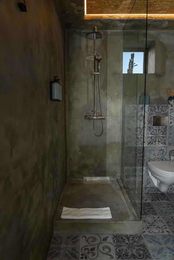 shower in the converted water tower