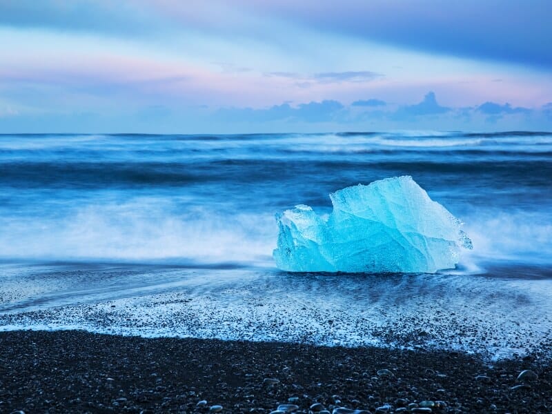 Chunk of Ice on Diamond Beach