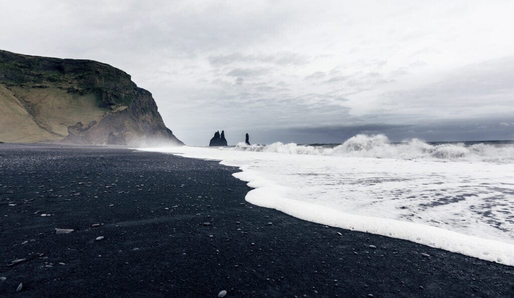 Reynisfjara black sand beachck beach