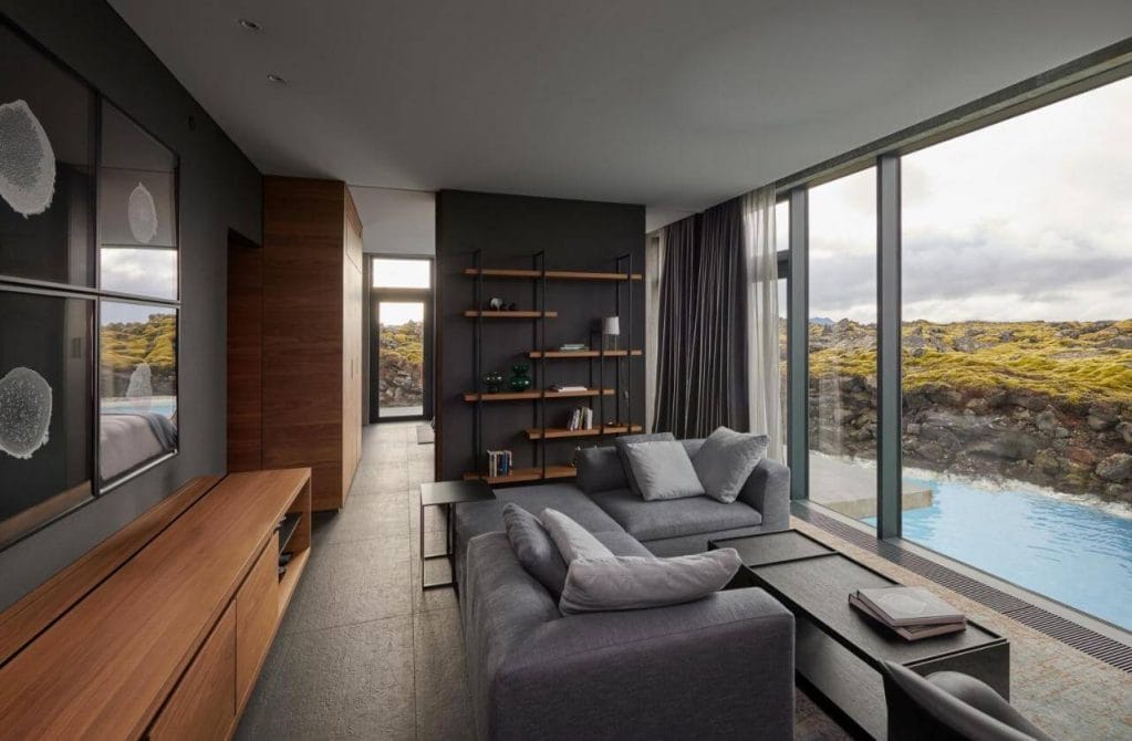 room at the retreat with view of the blue lagoon