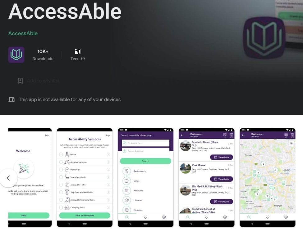 accessable app on google play