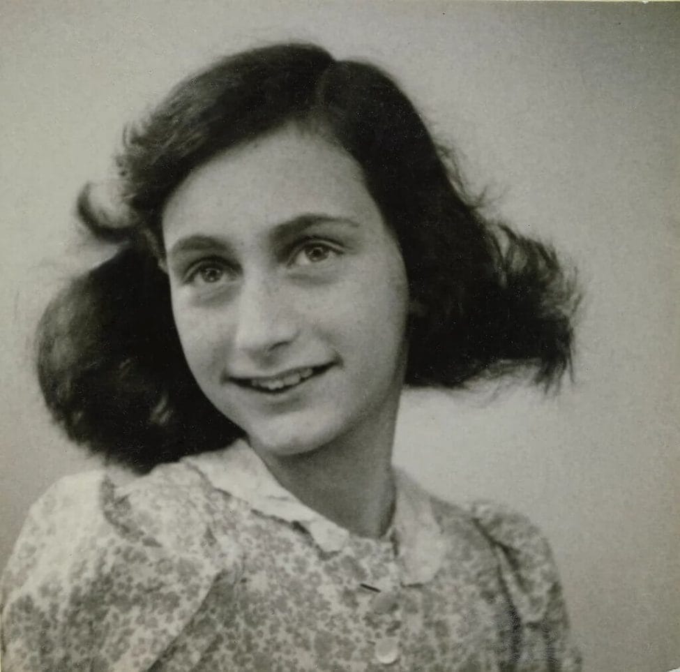 Passport photo of Anne Frank taken in May 1942