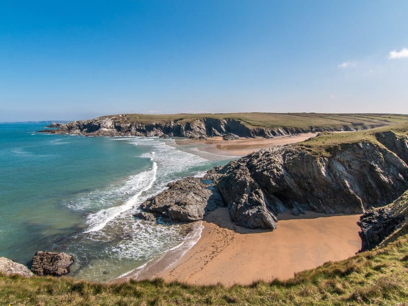 view over the clifs at Polly Joke Beac