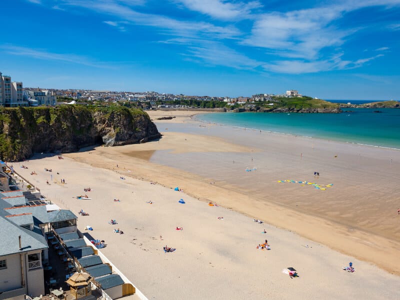 View over Tolcarne Beach, Newquay