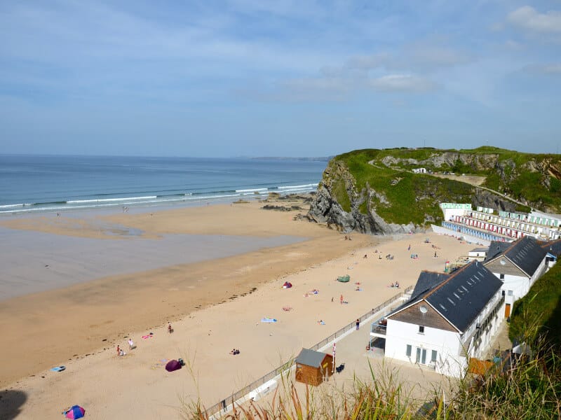 View over Tolcarne Beach, Newquay