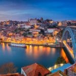 Porto at night