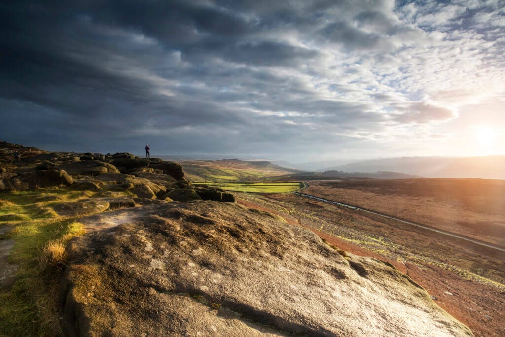 Hiking Stanage Edge