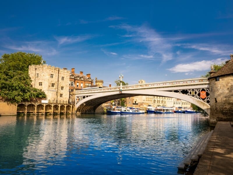 lendal bridge on river ouse