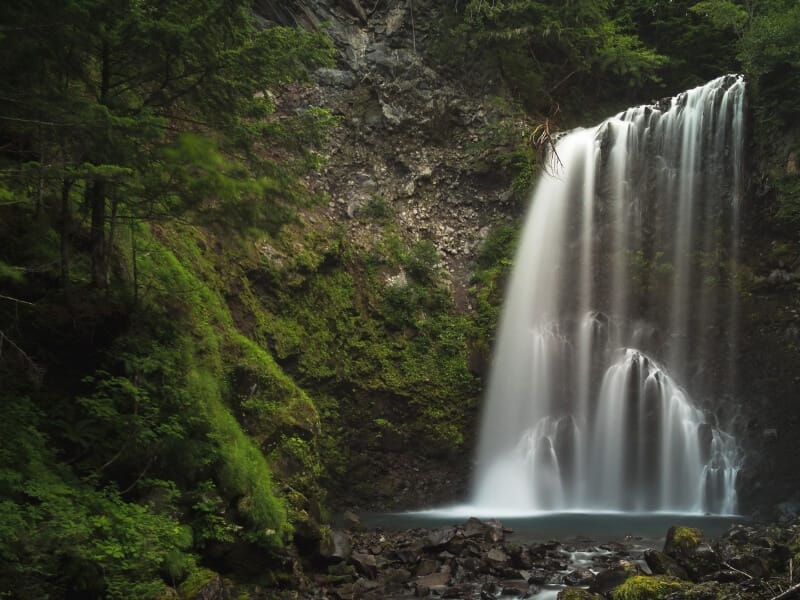 waterfall in japan