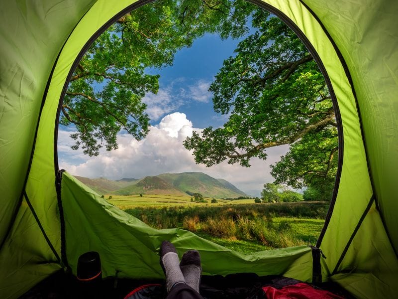 wild camping near buttermere in the lake district