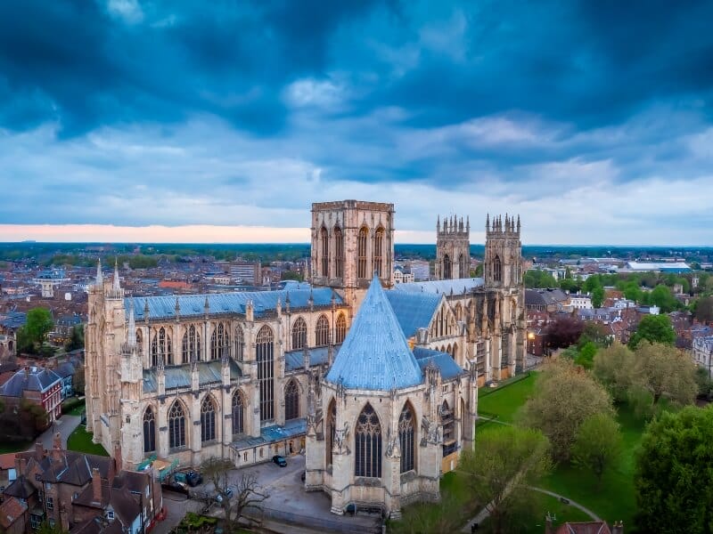 York minster cathedral, in the beauitufl historic city of york.