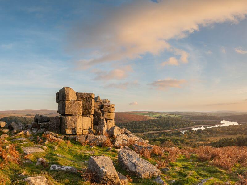 View from Leather Tor on Dartmoor
